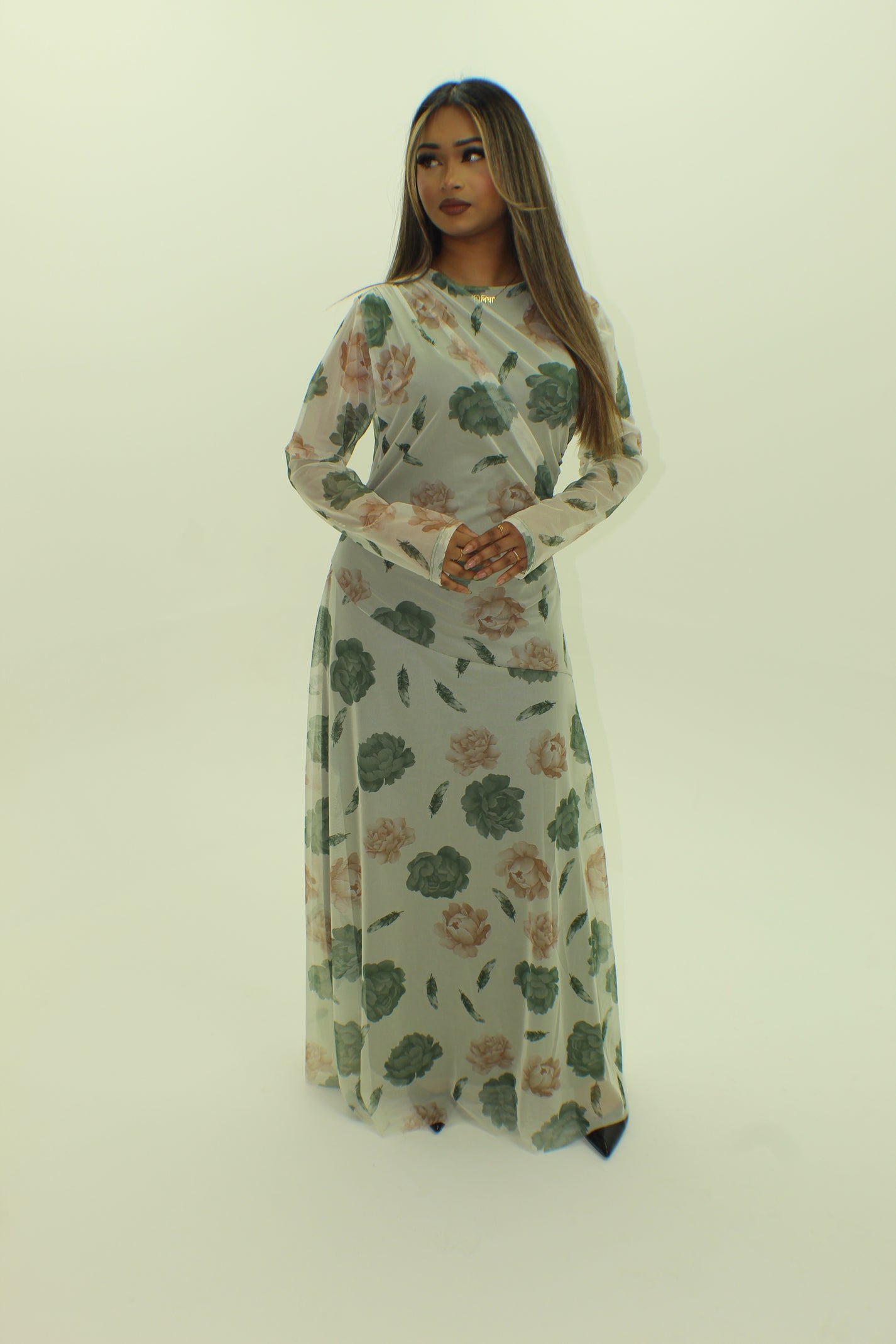 Floral Mesh Dress - BERBISH