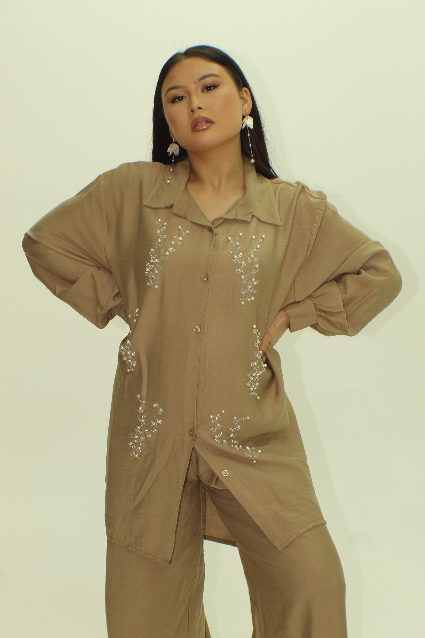 The Pearl Embroidered Coord Set - BERBISH