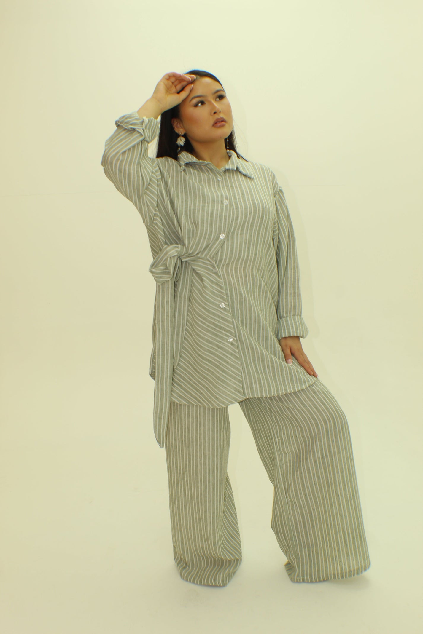 The Stripe Wrap Coord Set - BERBISH