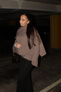 Soft Jumper with attached scarf - BERBISH