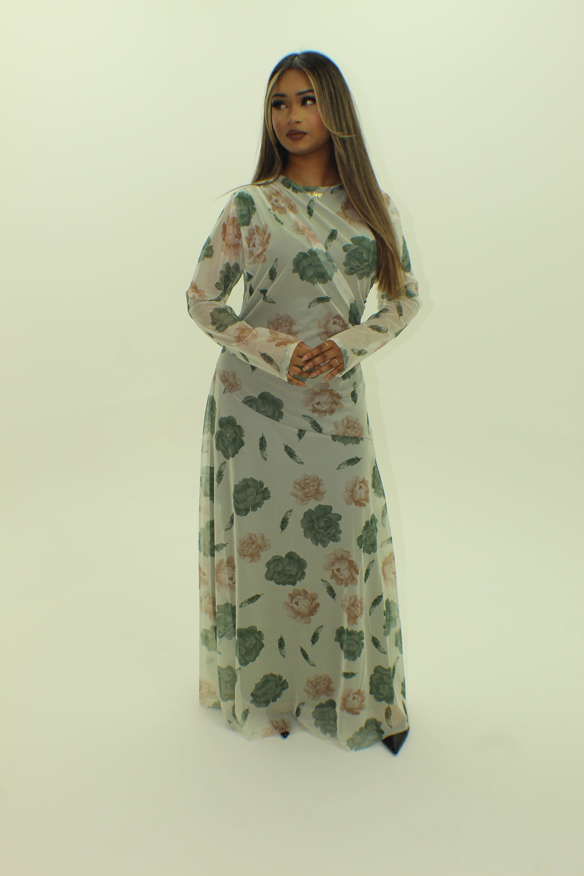 Floral Mesh Dress - BERBISH