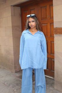 The Denim Oversized Coord Set - BERBISH