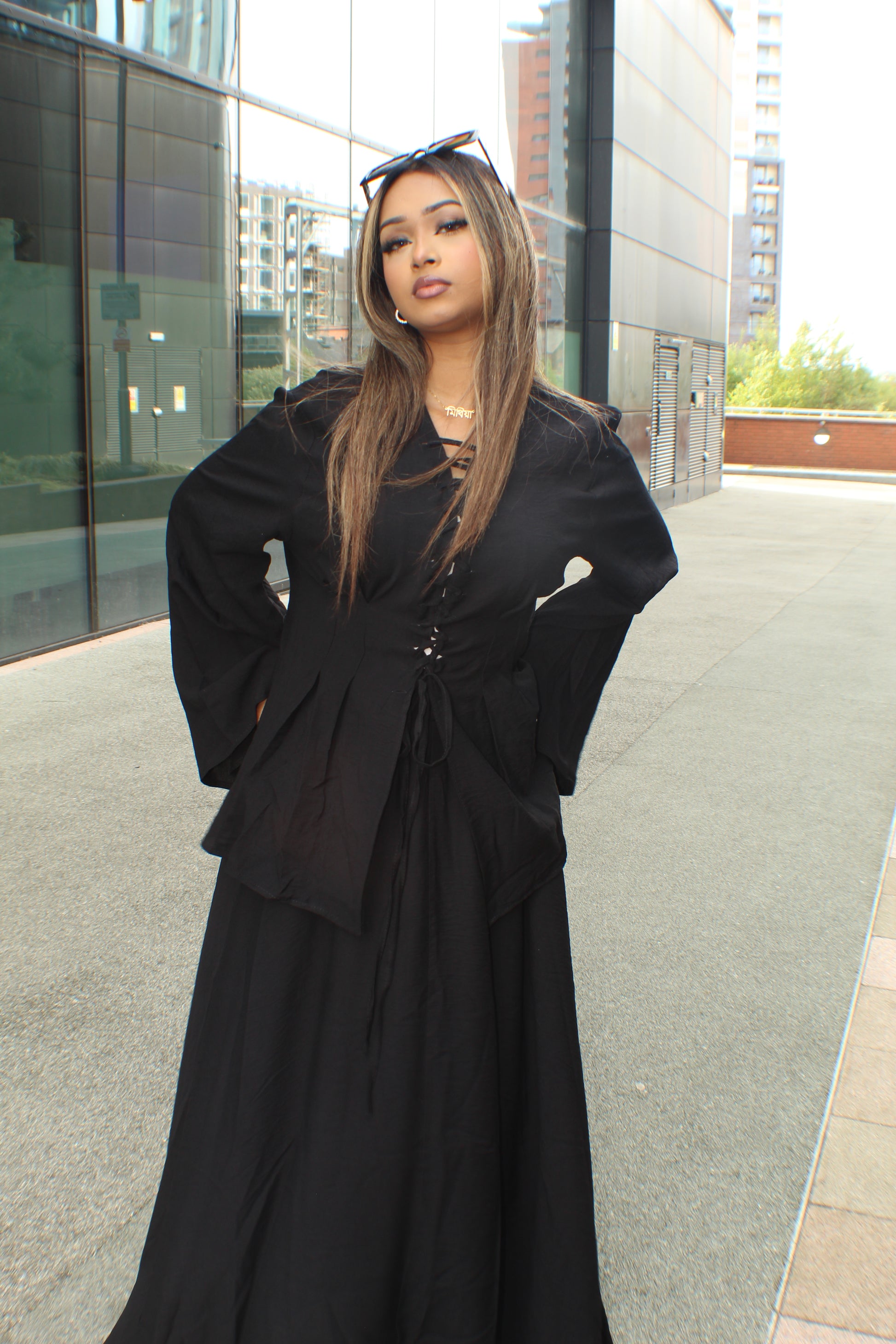 The Linen Corset Skirt Set