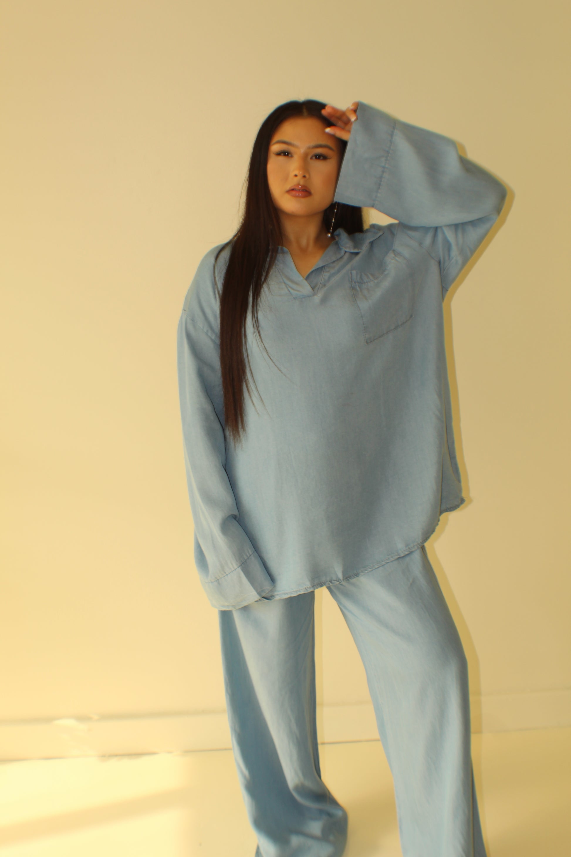 The Denim Oversized Coord Set - BERBISH
