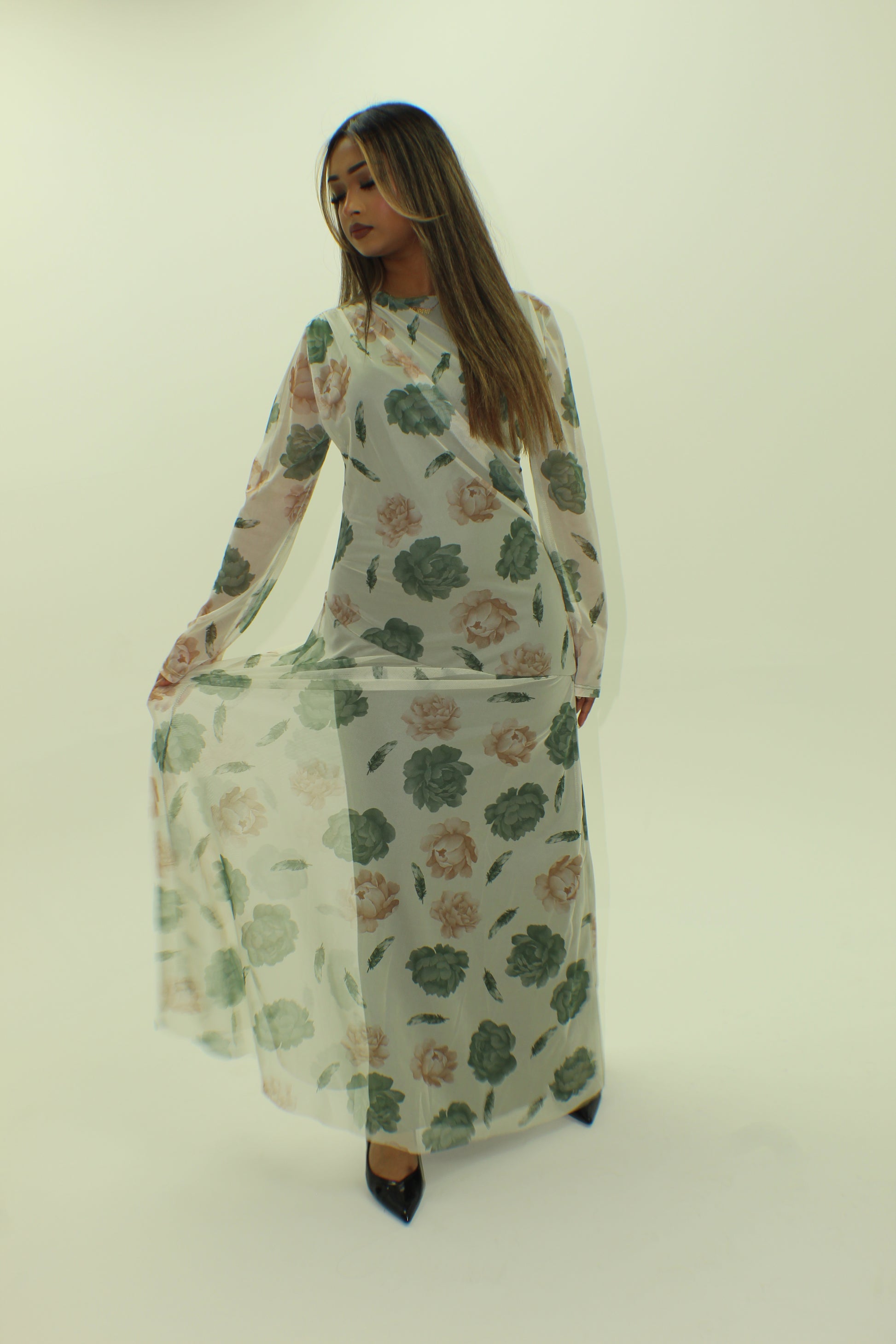 Floral Mesh Dress - BERBISH