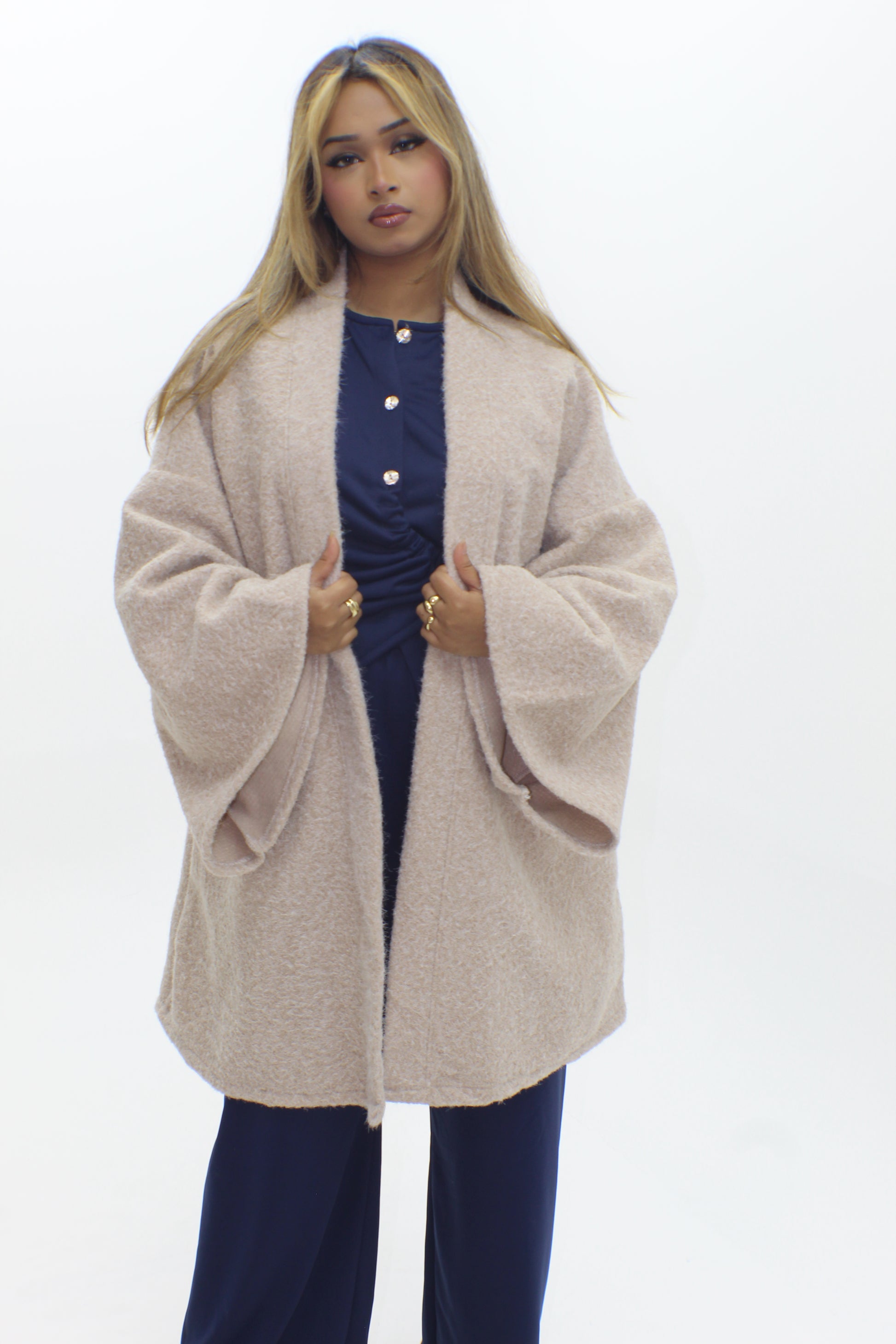 Brushed Wool Coat