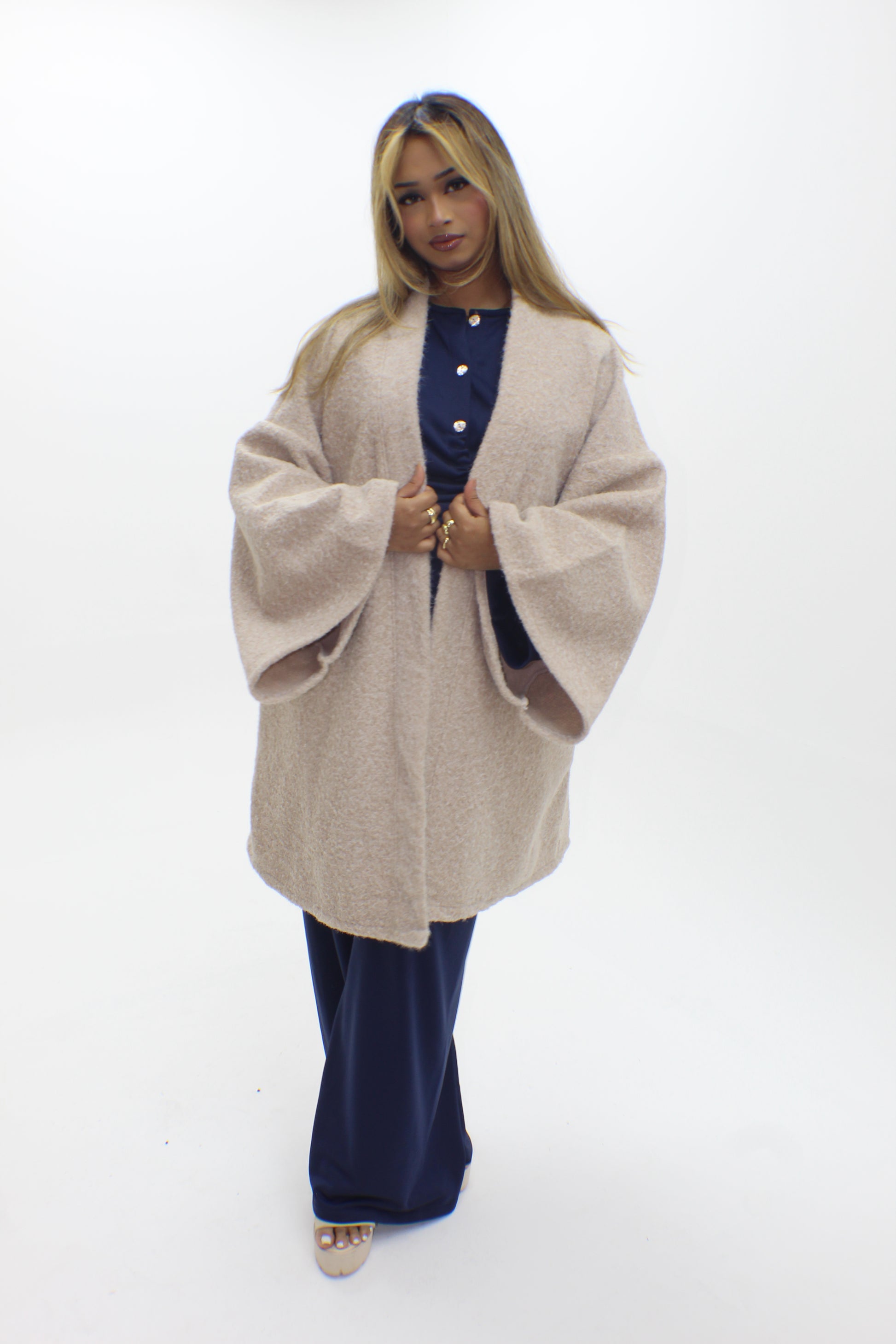 Brushed Wool Coat