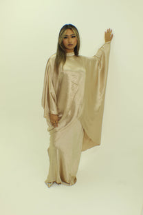Amelia Skirt set Premium shimmer silk asymmetric - BERBISH