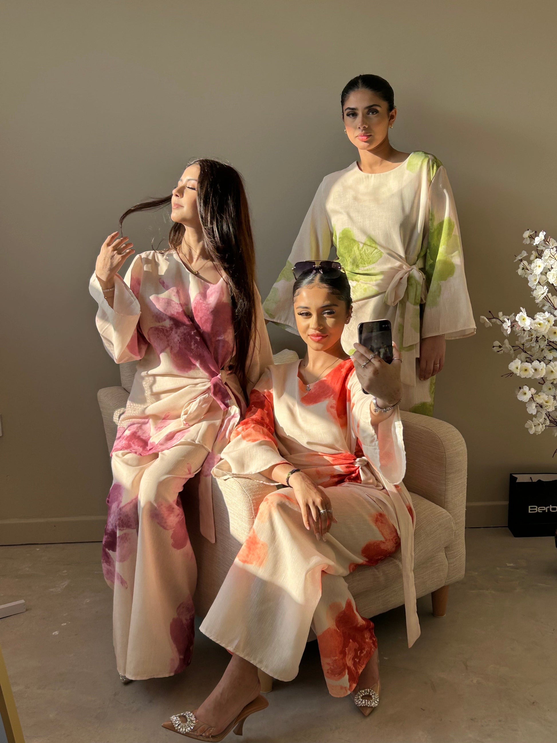 Floral Side Knot Coord Set - BERBISH