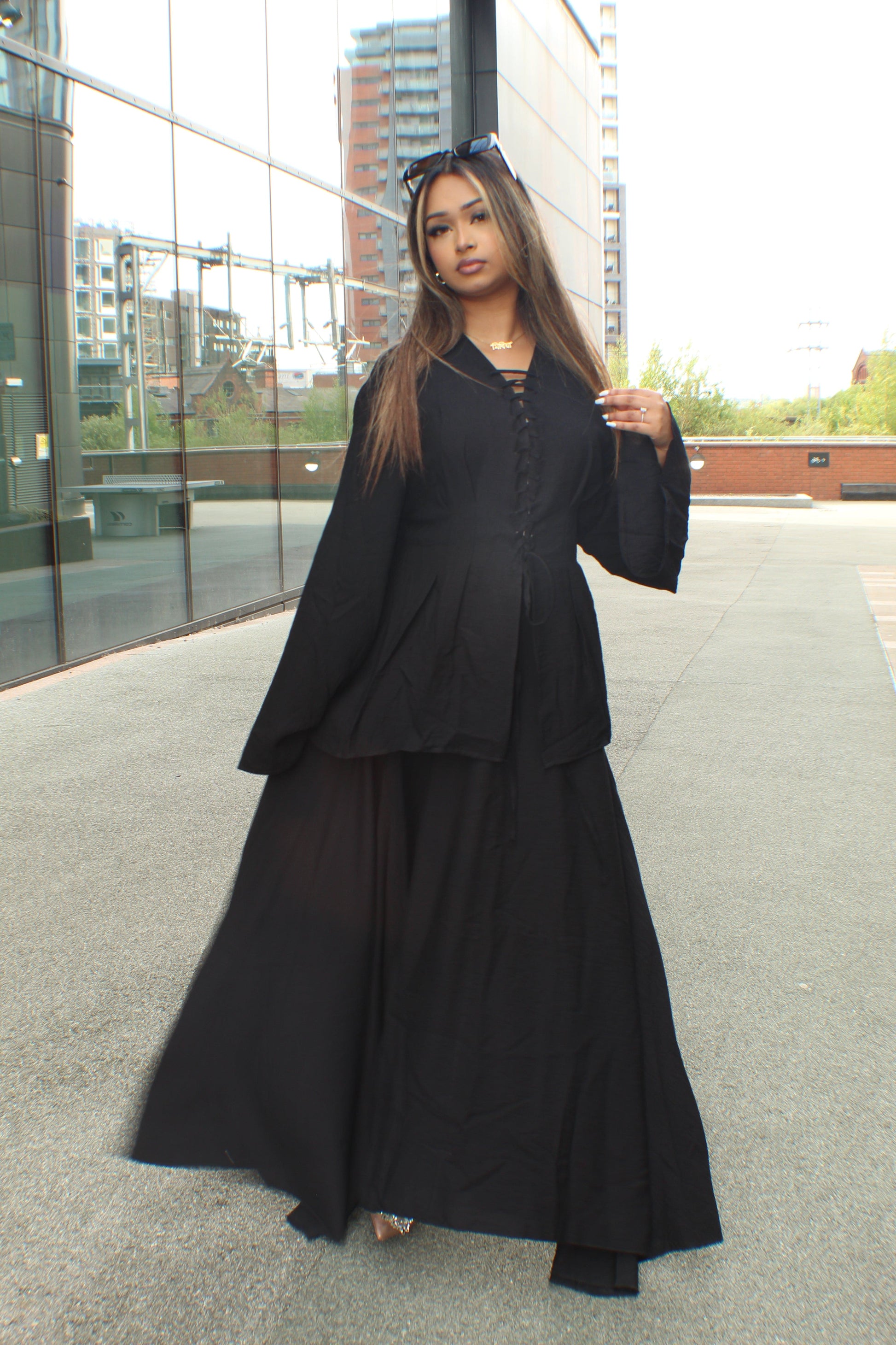 The Linen Corset Skirt Set