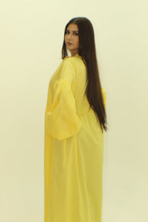 Balloon Sleeve Cotton Dress - BERBISH