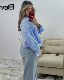 PREMIUM   wideleg stretchy jeans - BERBISH