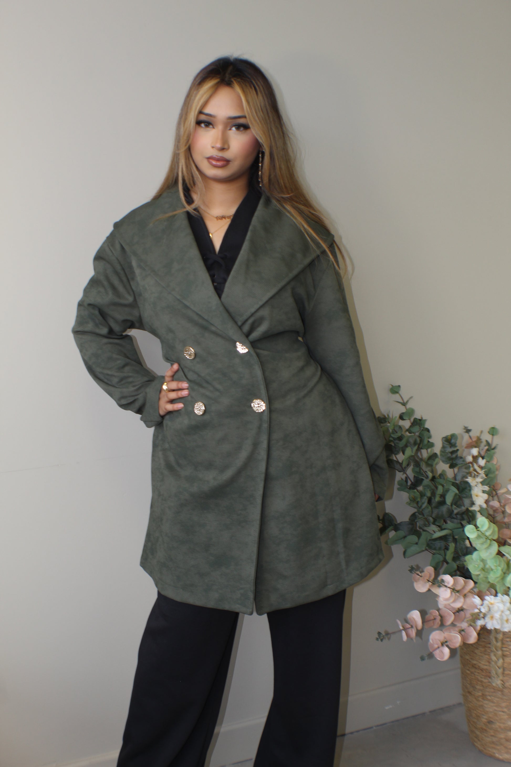 Marble Short Trench coat