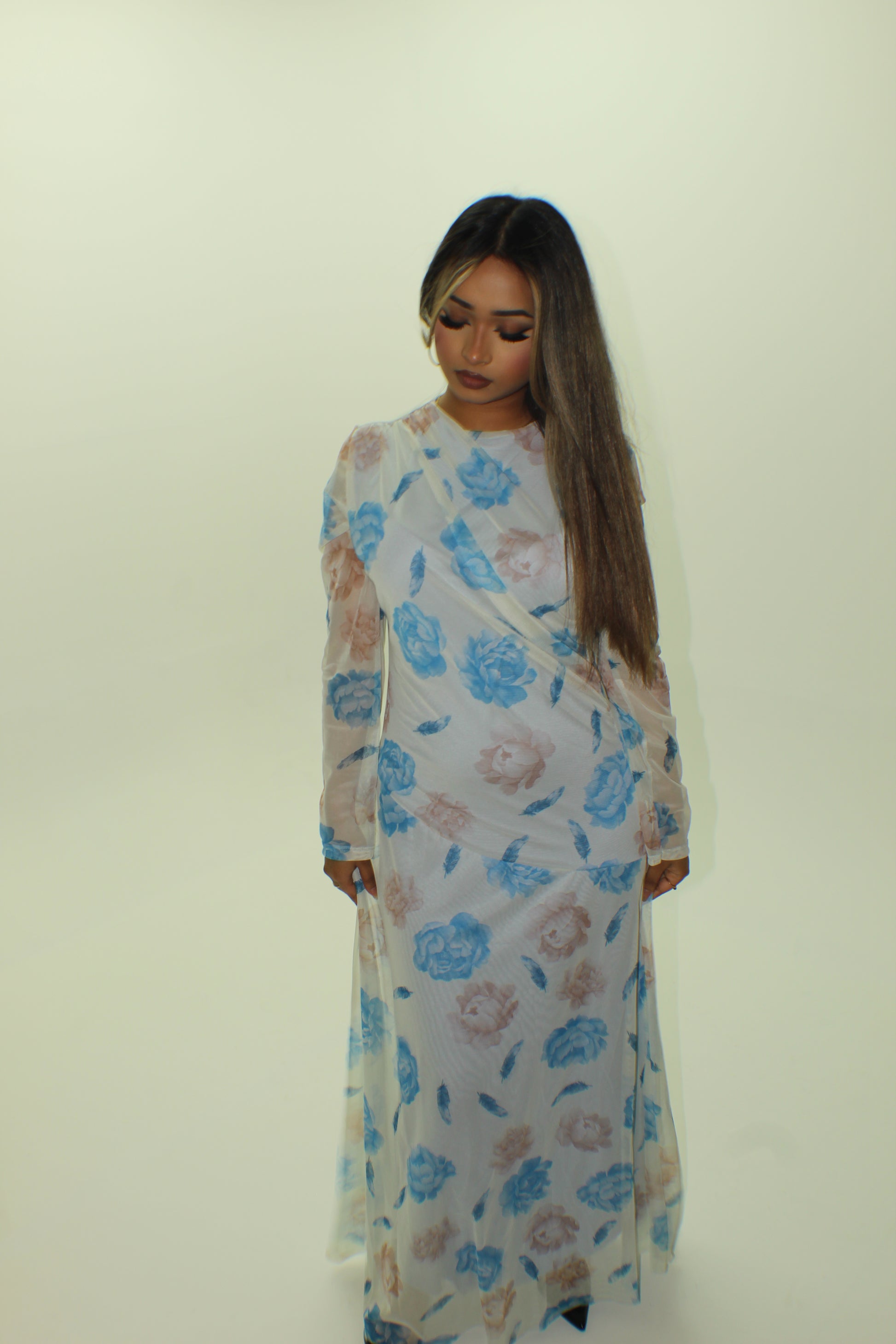 Floral Mesh Dress - BERBISH