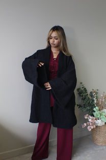 Brushed Wool Coat
