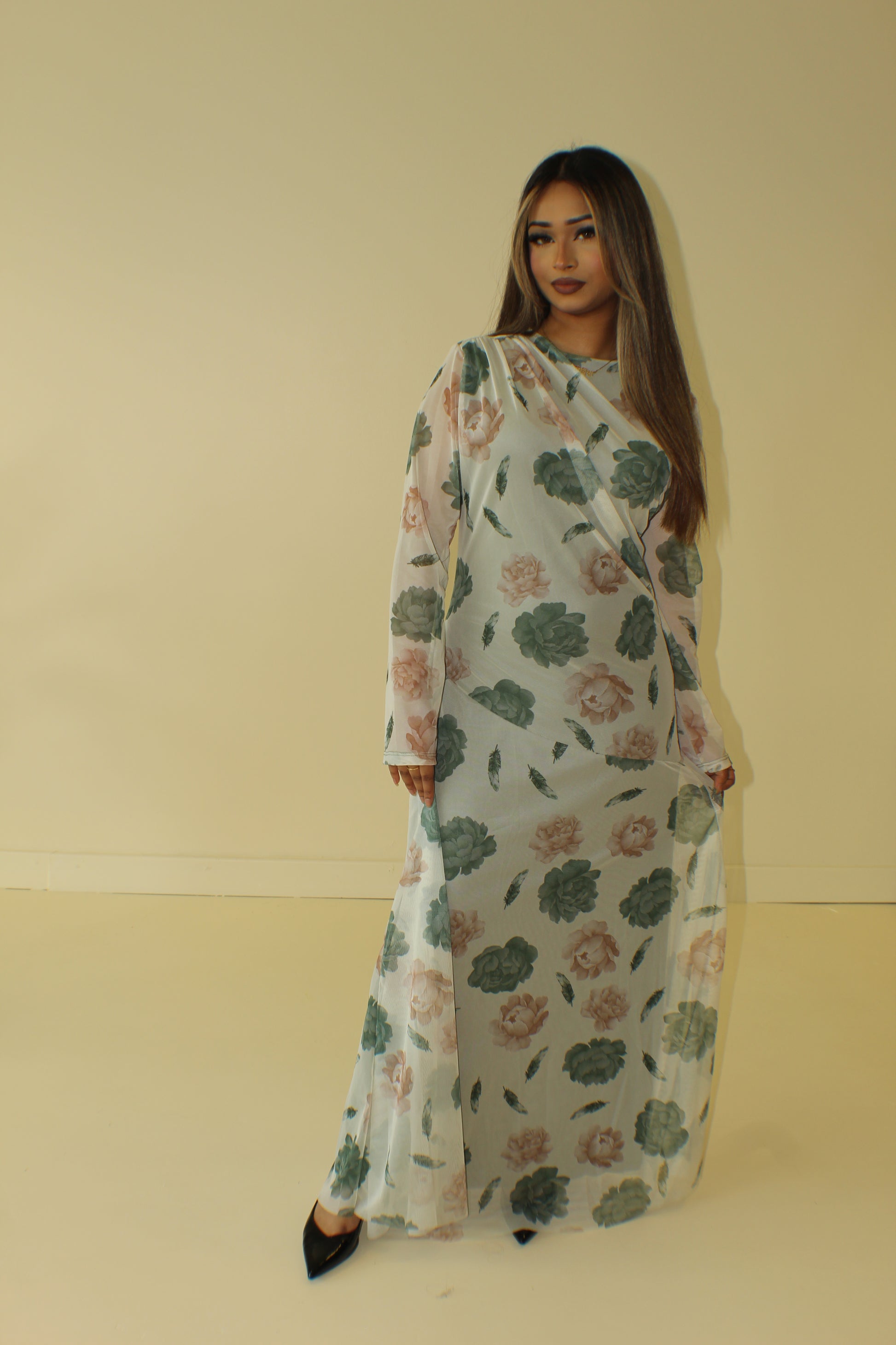 Floral Mesh Dress - BERBISH