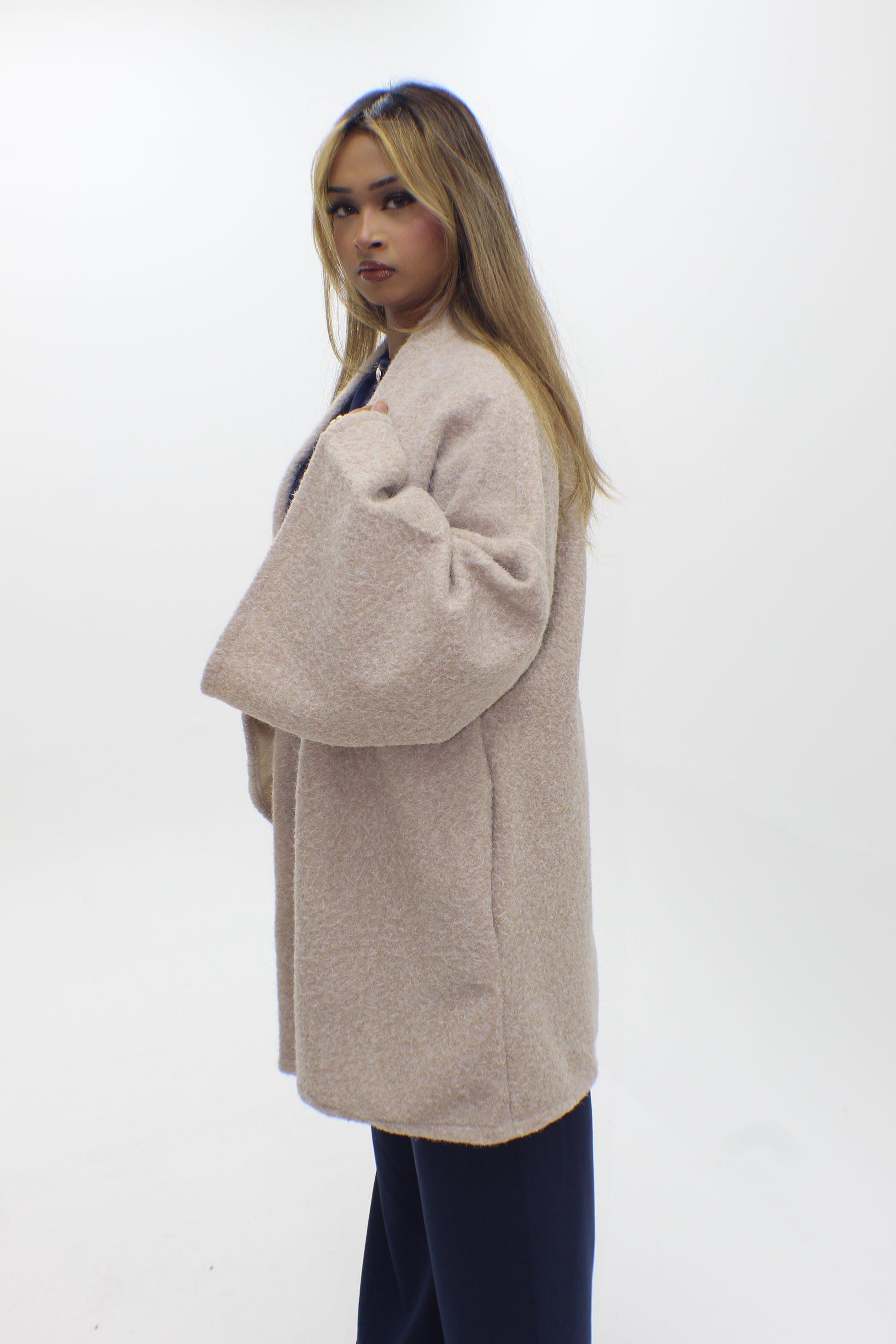 Brushed Wool Coat
