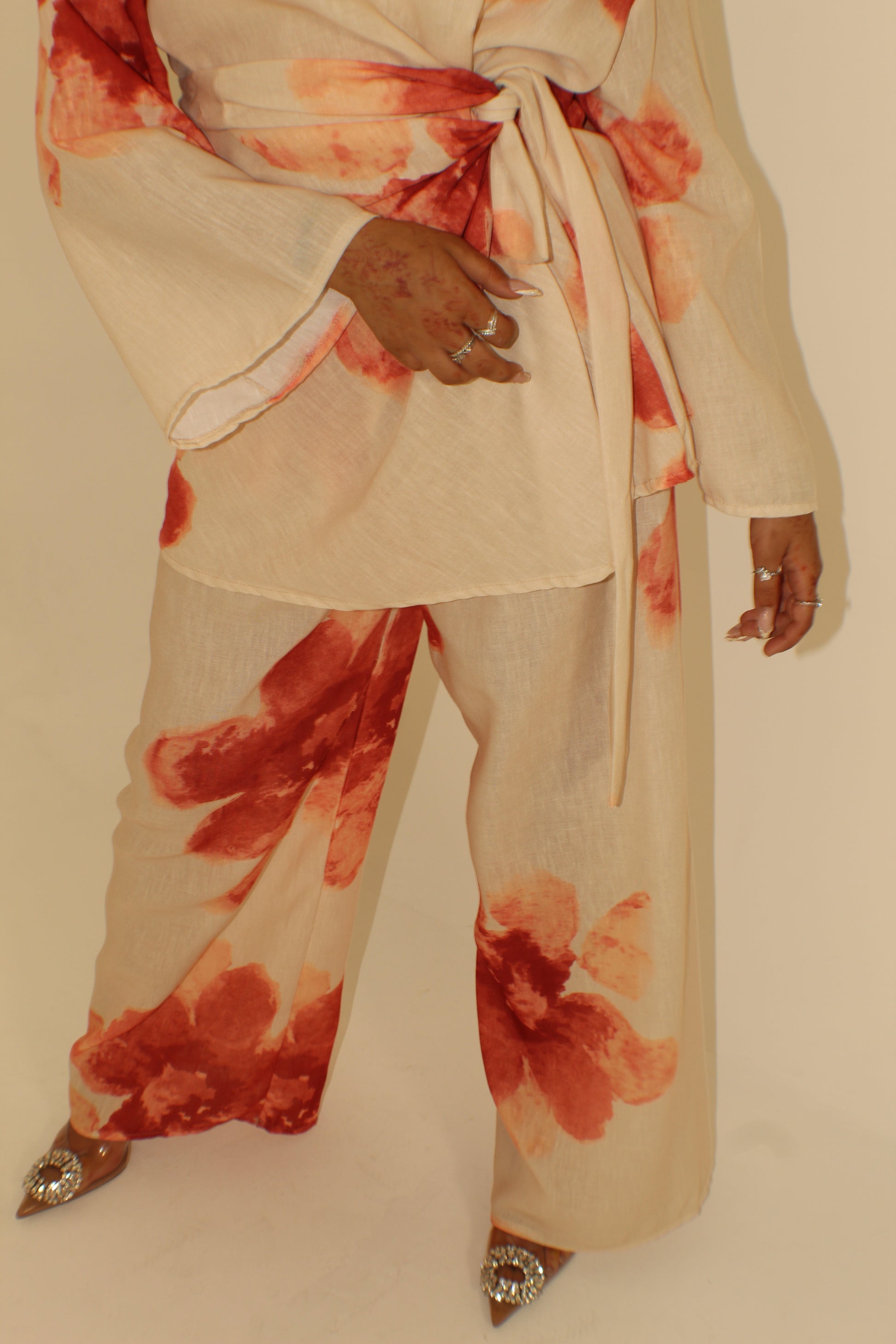 Floral Side Knot Coord Set - BERBISH