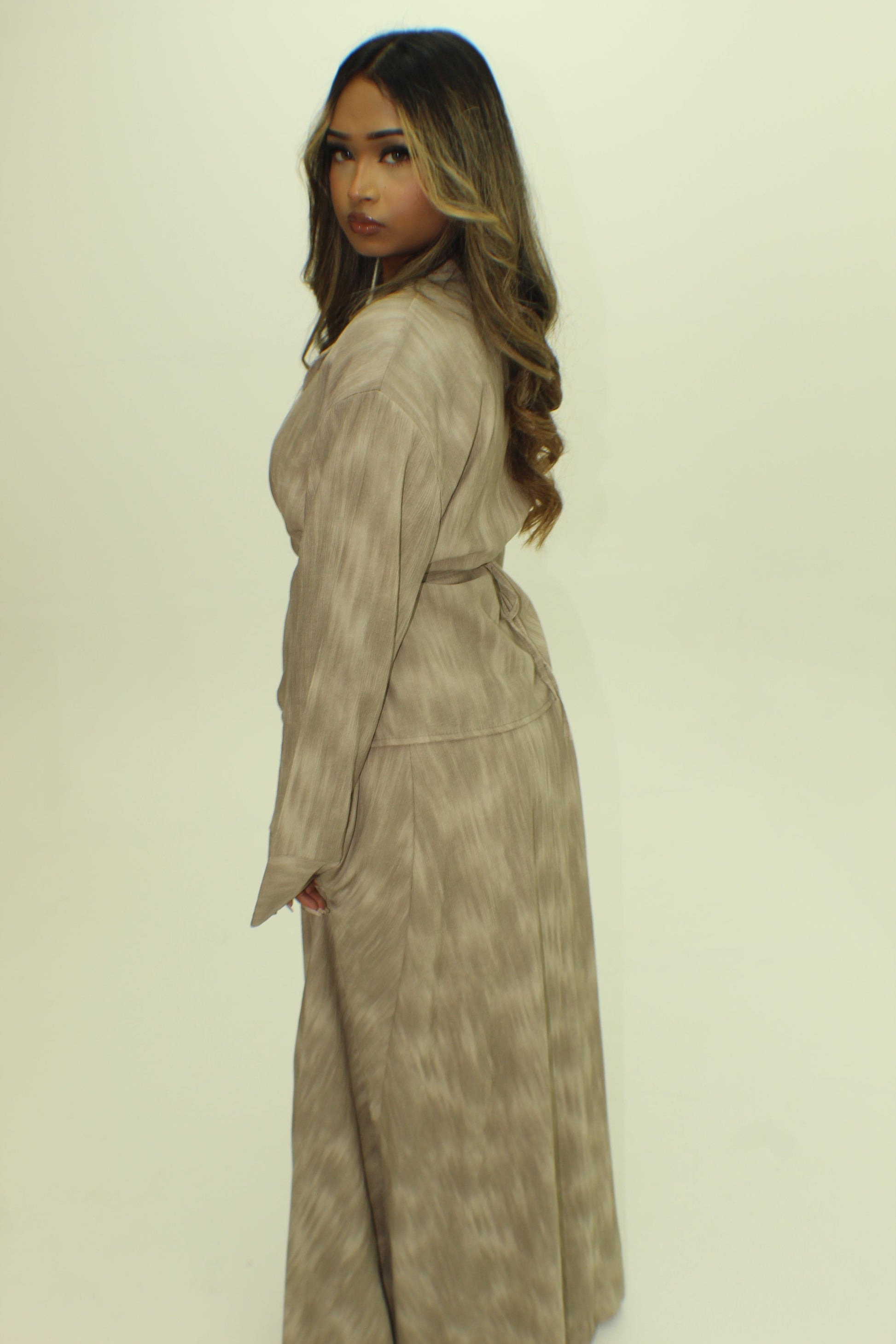 The Marble Wrap Skirt Coord Set - BERBISH