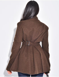 BERBISH [short version]  Premium Thick BLAZER Coat CHOCOLATE