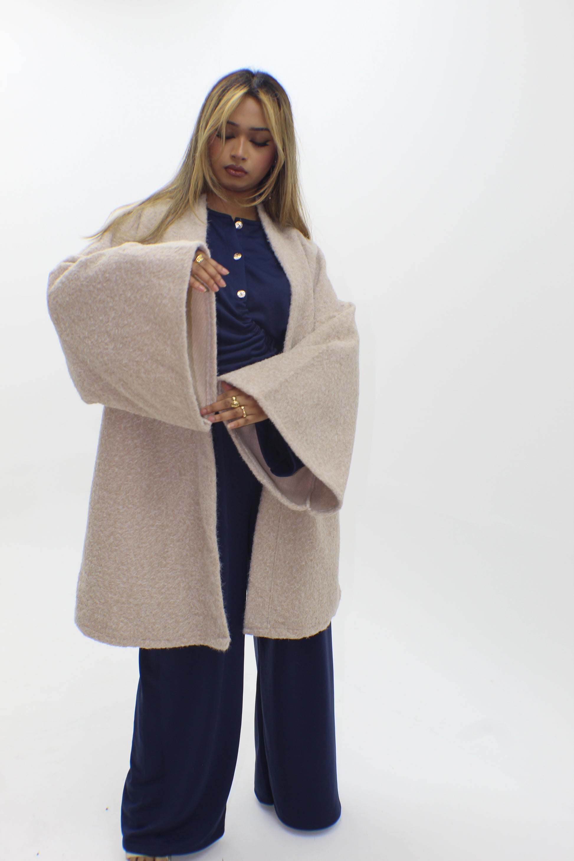 Brushed Wool Coat