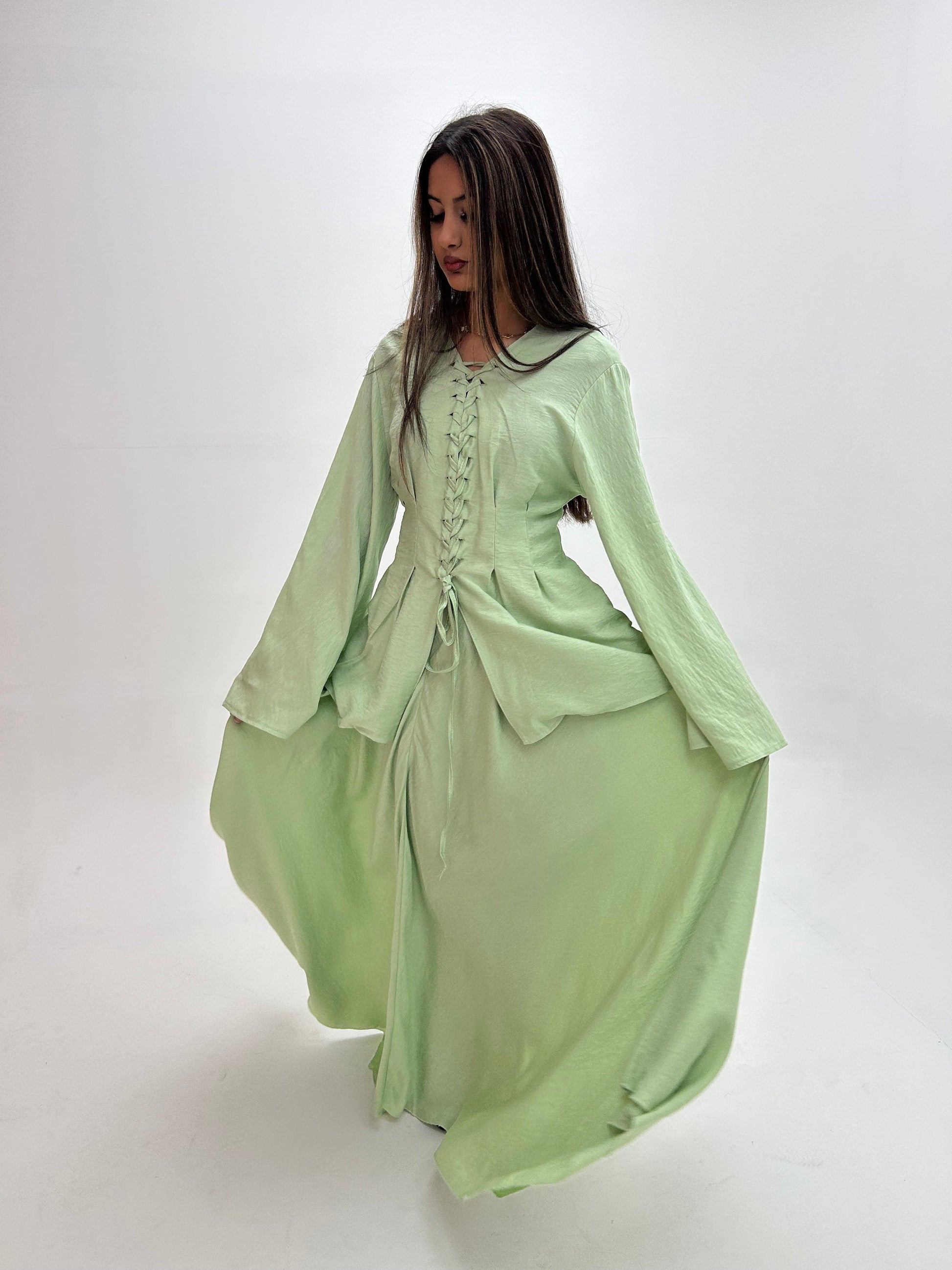 The Linen Corset Skirt Set