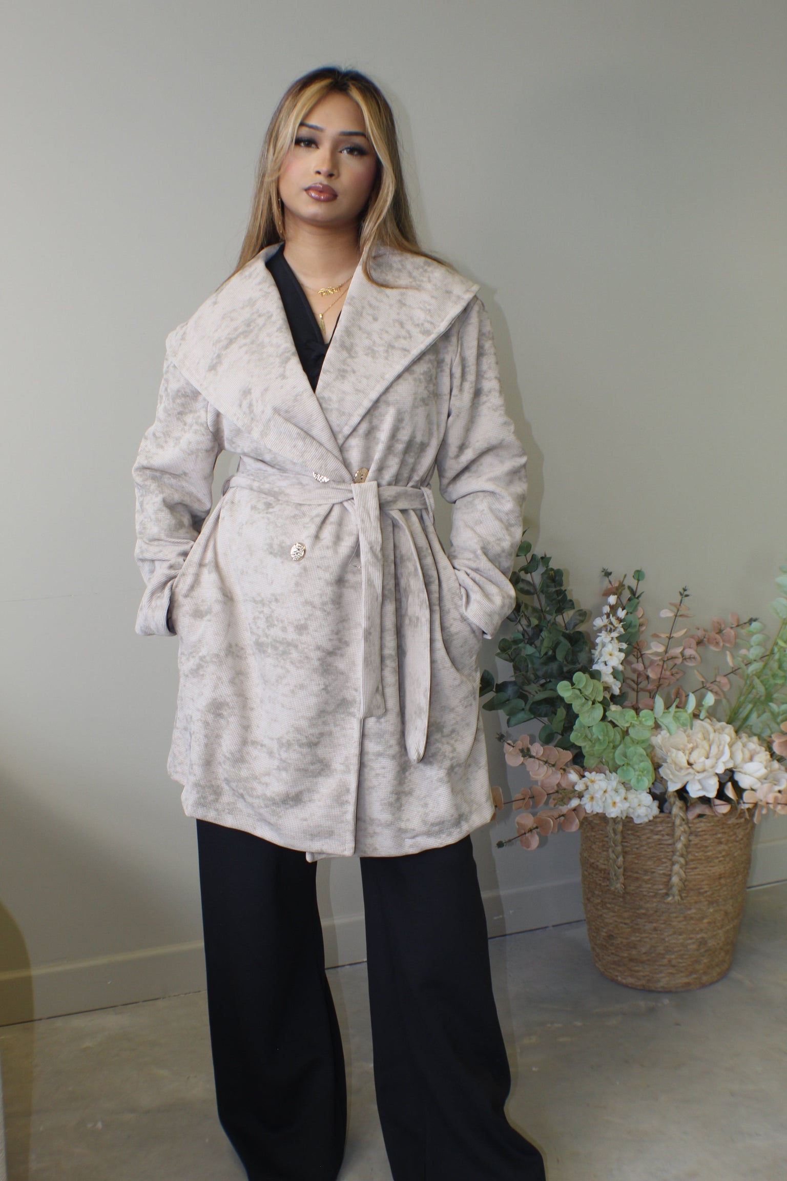 Marble Short Trench coat - BERBISH