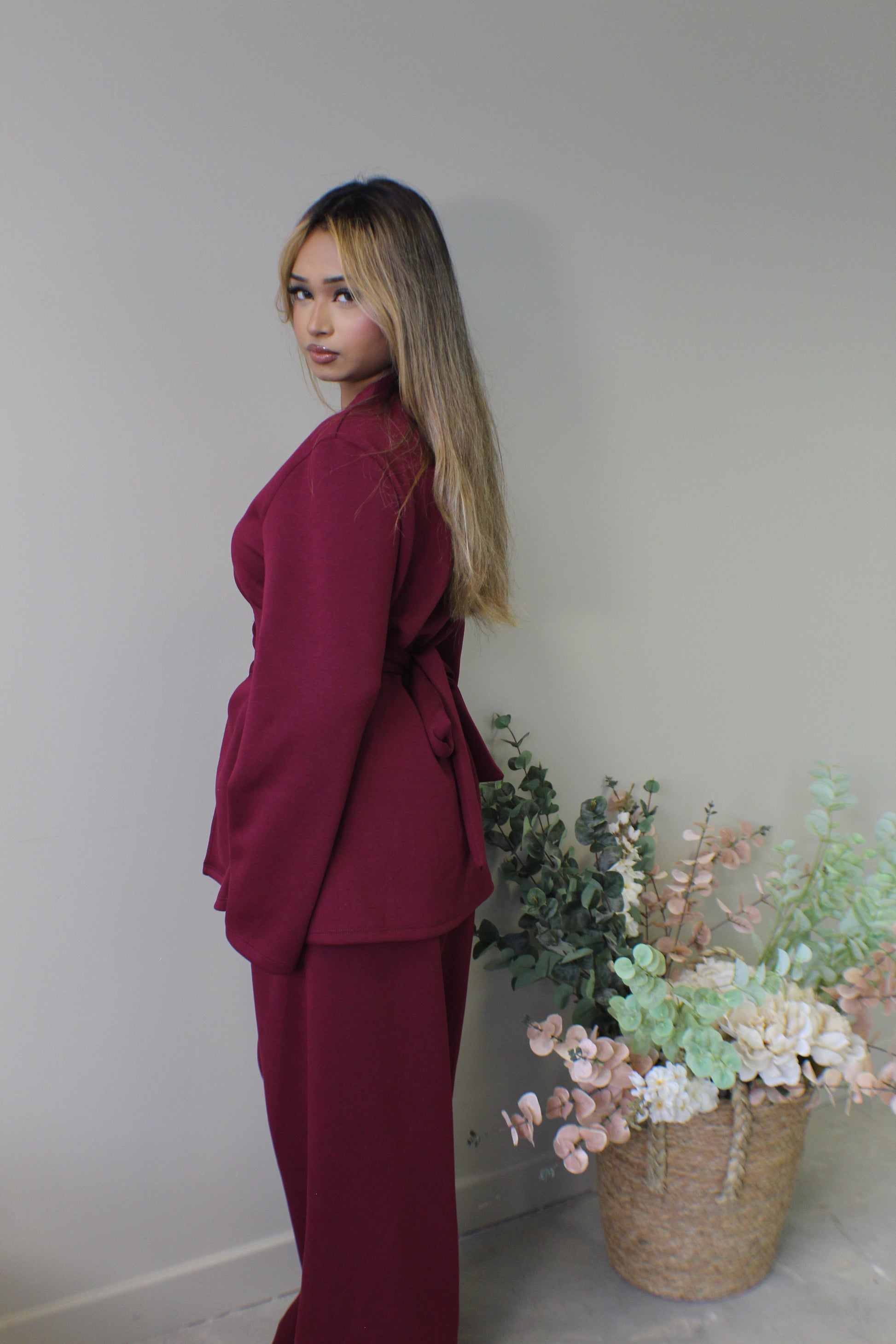 Tie Back Corset Set