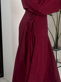 Princess Double Cross Tie Dress - BERBISH