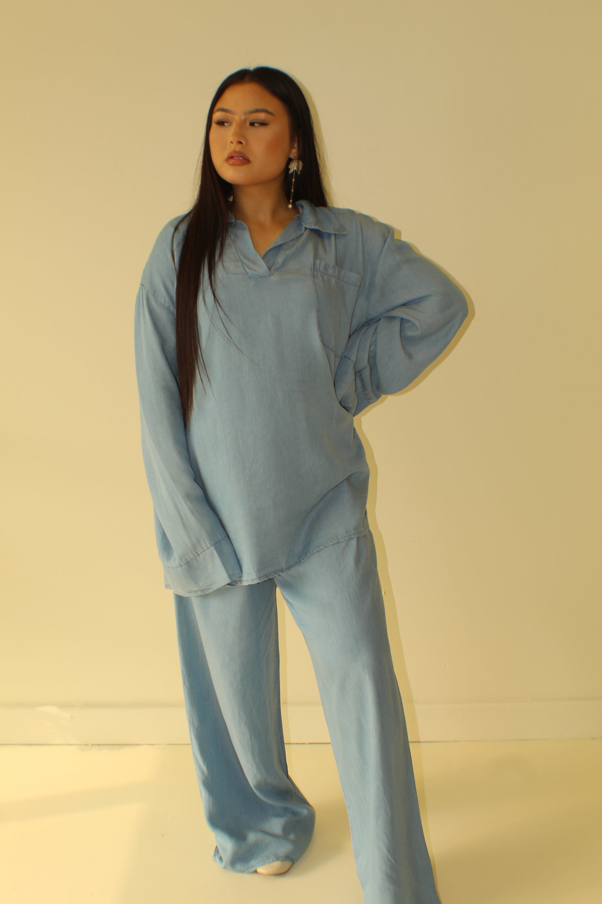 The Denim Oversized Coord Set - BERBISH