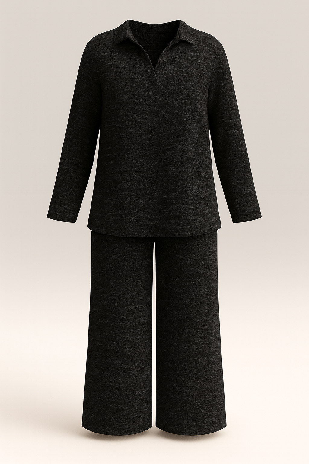 Basics Collar Neck Soft knit Set