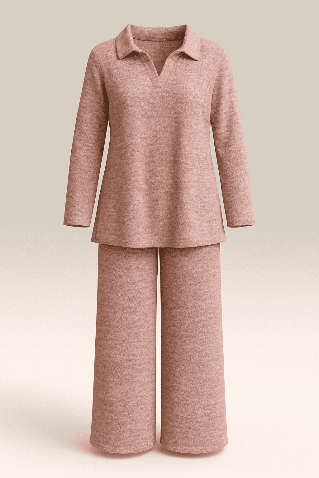 Basics Collar Neck Soft knit Set - BERBISH