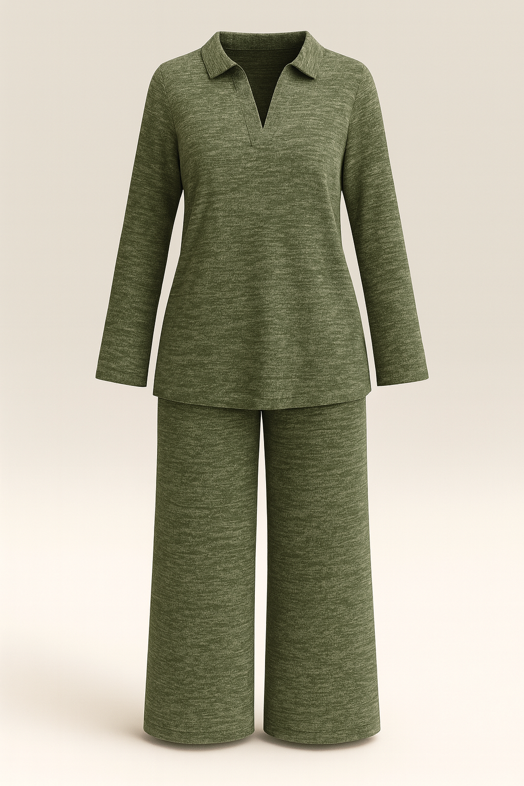 Basics Collar Neck Soft knit Set