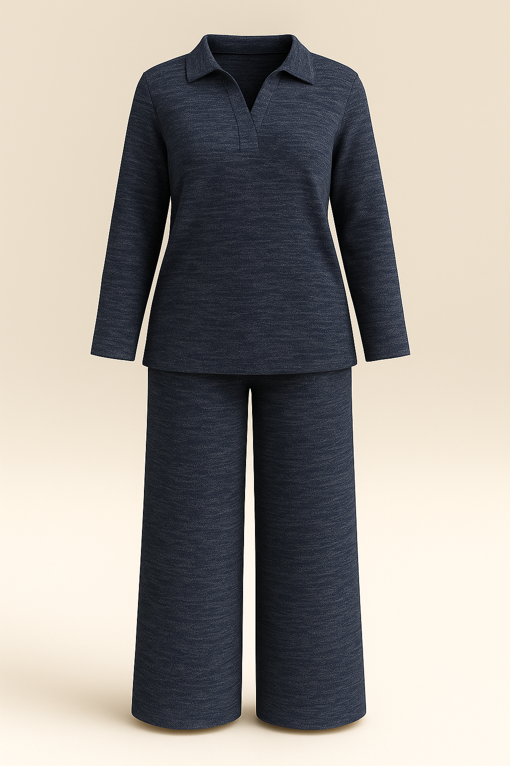 Basics Collar Neck Soft knit Set