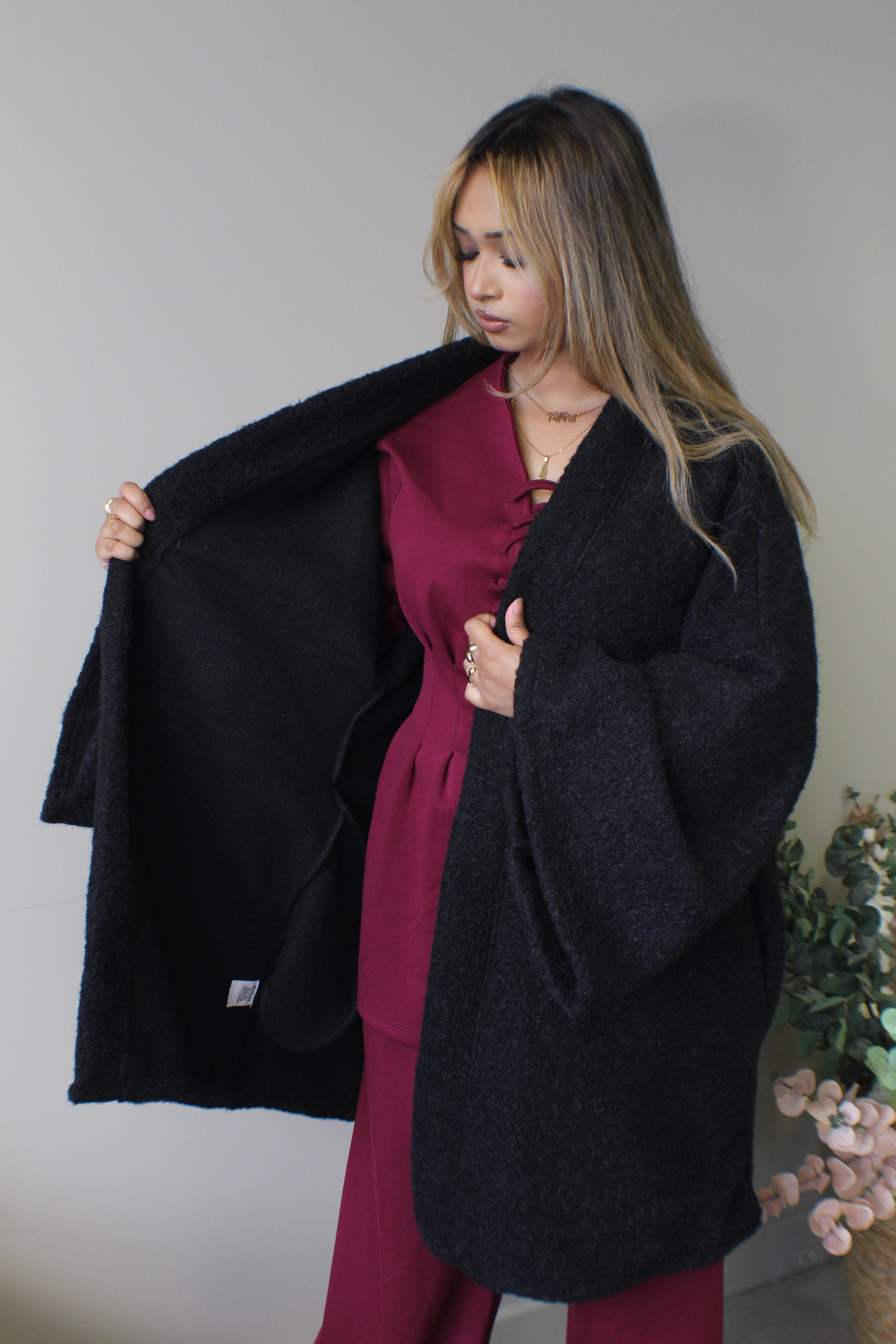Brushed Wool Coat