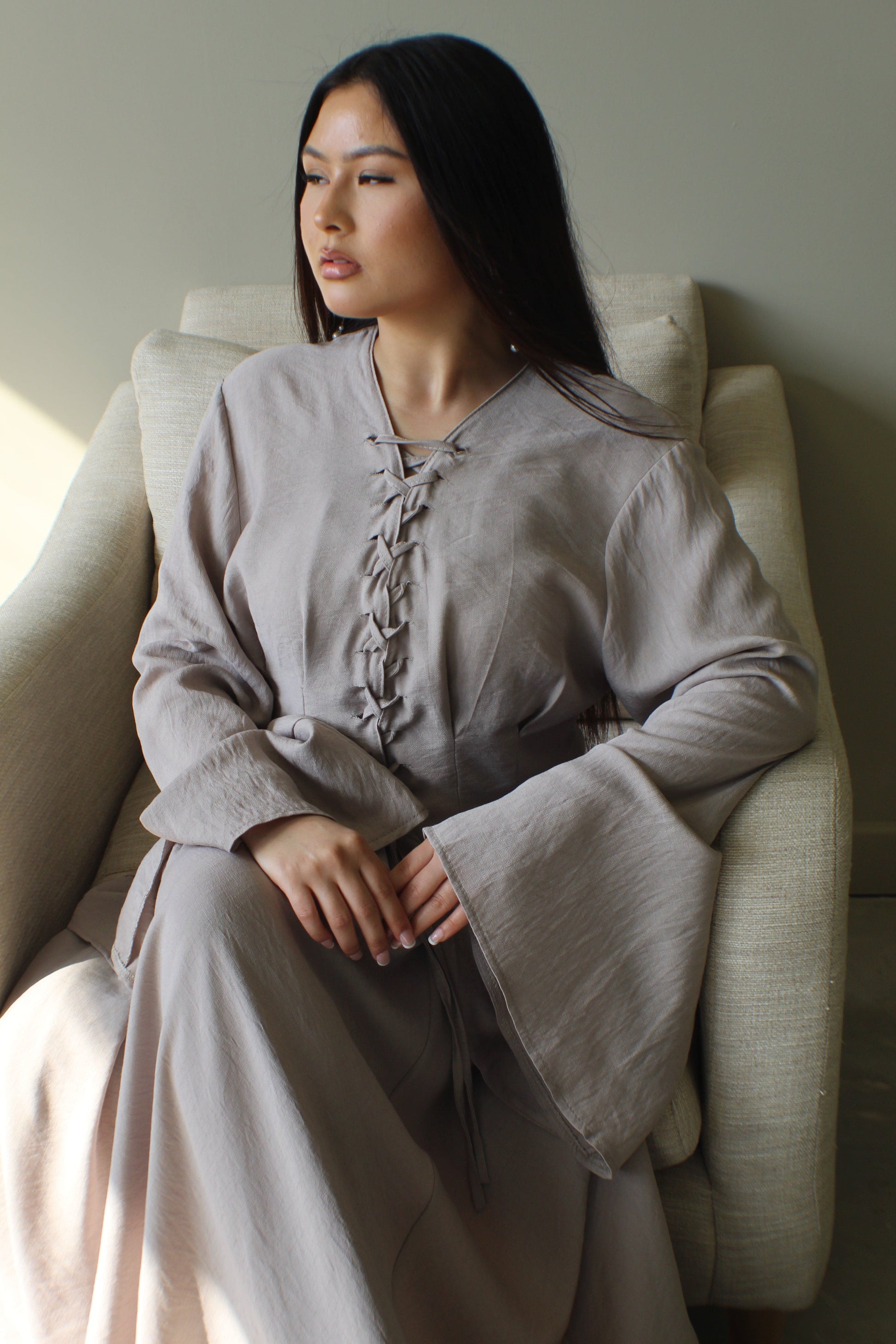 The Linen Corset Skirt Set