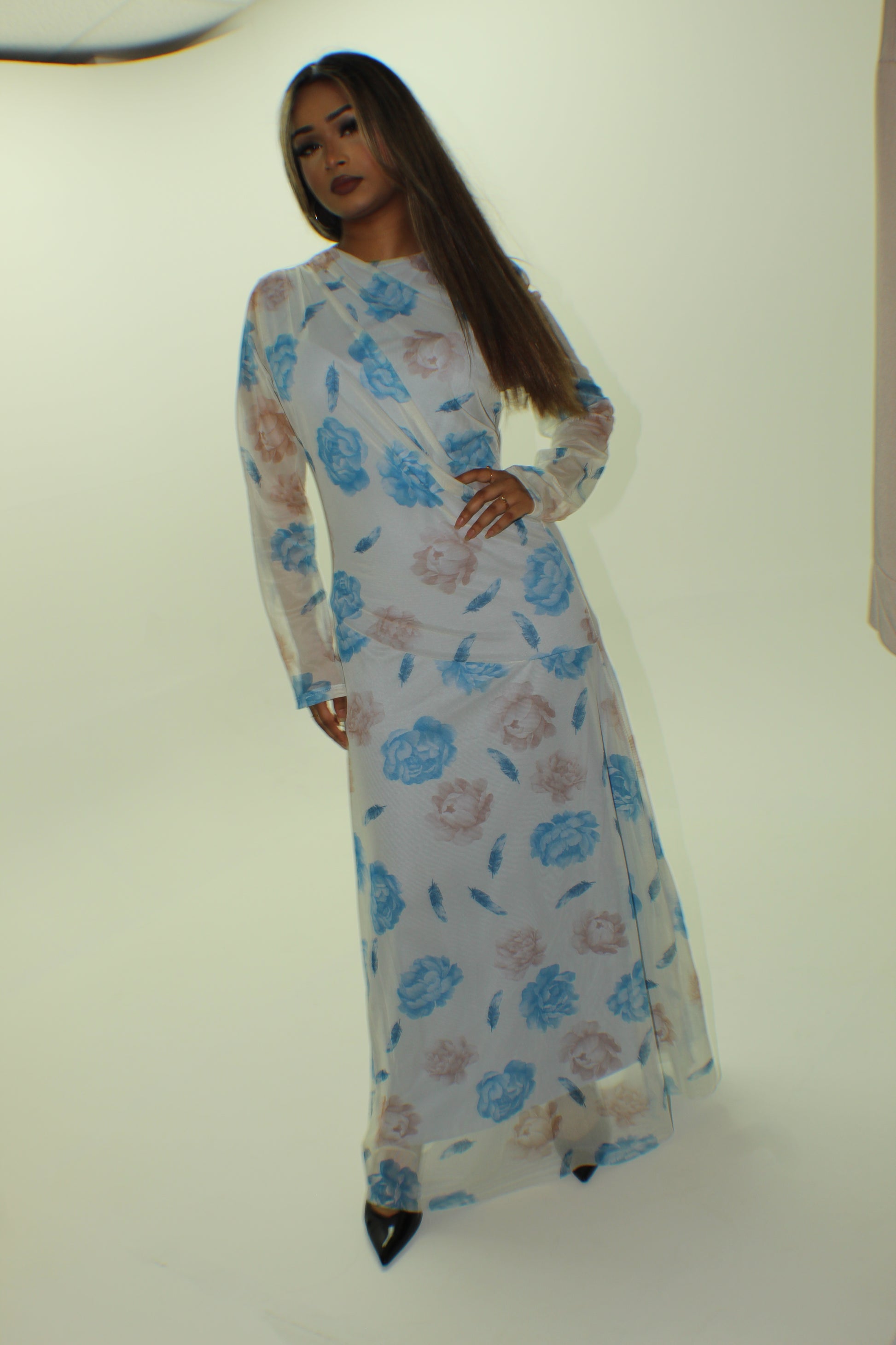 Floral Mesh Dress - BERBISH