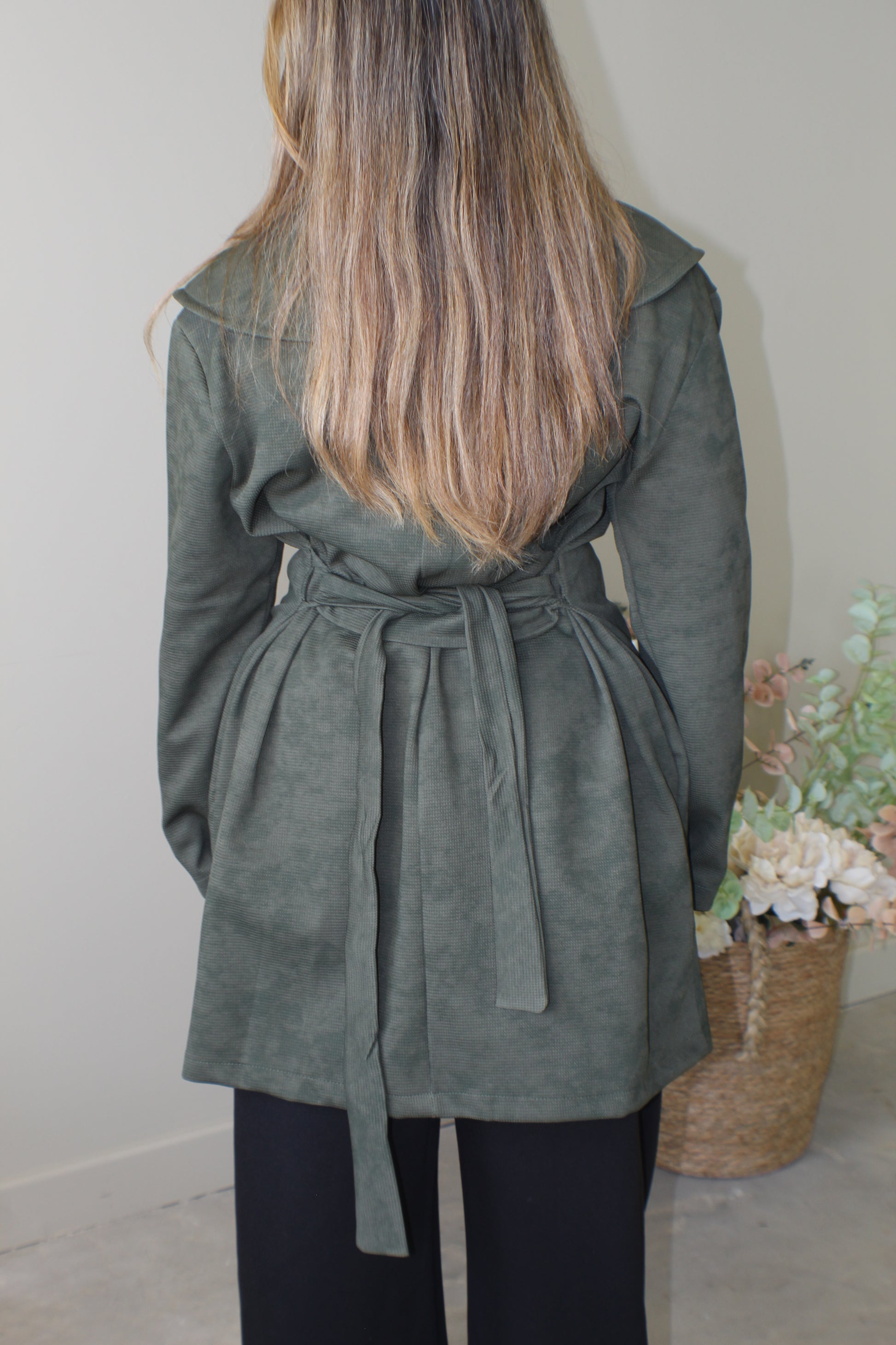 Marble Short Trench coat