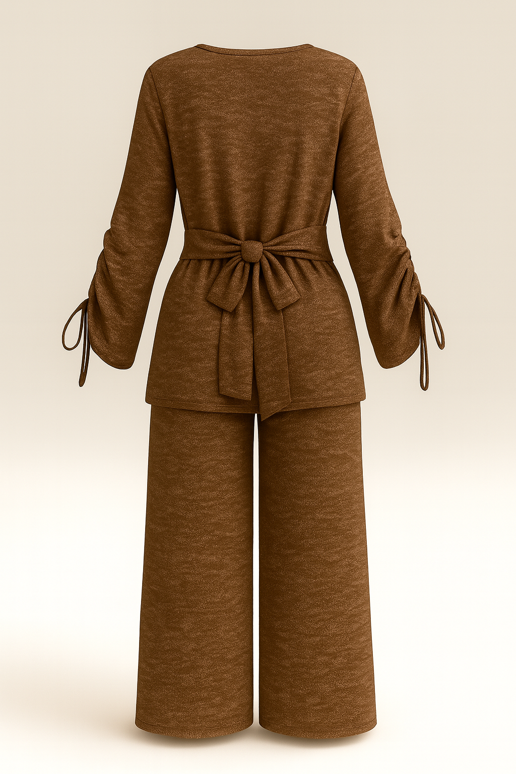 Soft Knitted Ruched Sleeves