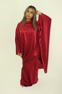 Amelia Skirt set Premium shimmer silk asymmetric - BERBISH