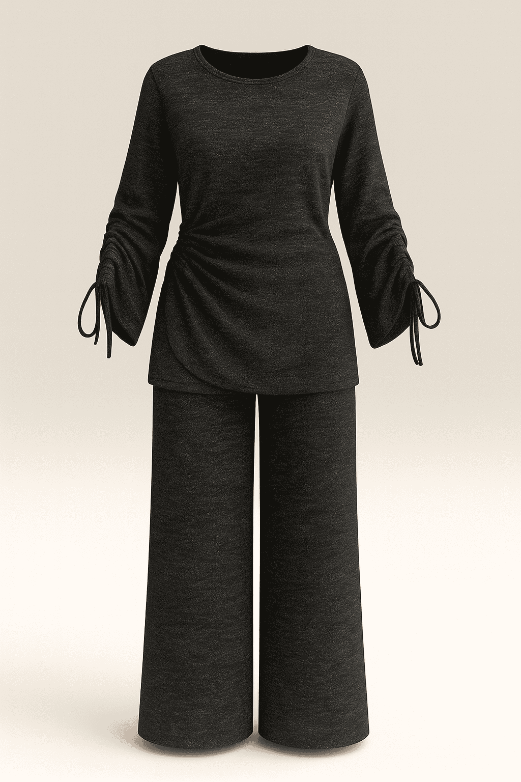 Soft Knitted Ruched Sleeves - BERBISH