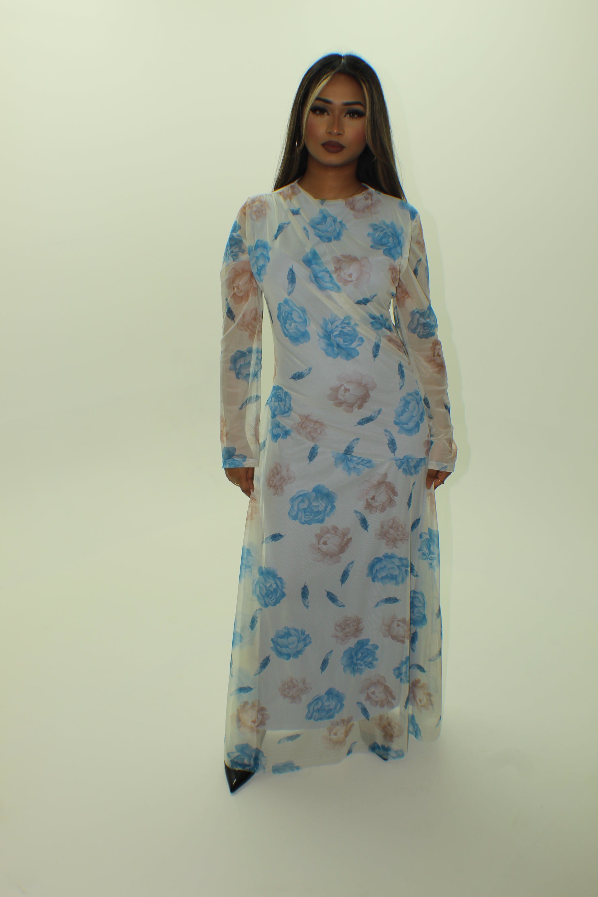 Floral Mesh Dress - BERBISH