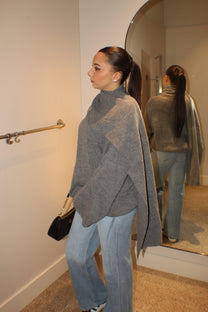 Soft Jumper with attached scarf - BERBISH
