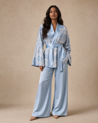 Heavy Satin Kimono 3-Piece Set | Pashmina Edit - BERBISH