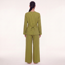 The slit linen coord - Matcha [PREORDER]