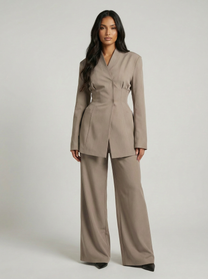 Structured Blazer &amp; Trouser Coord Set - BERBISH
