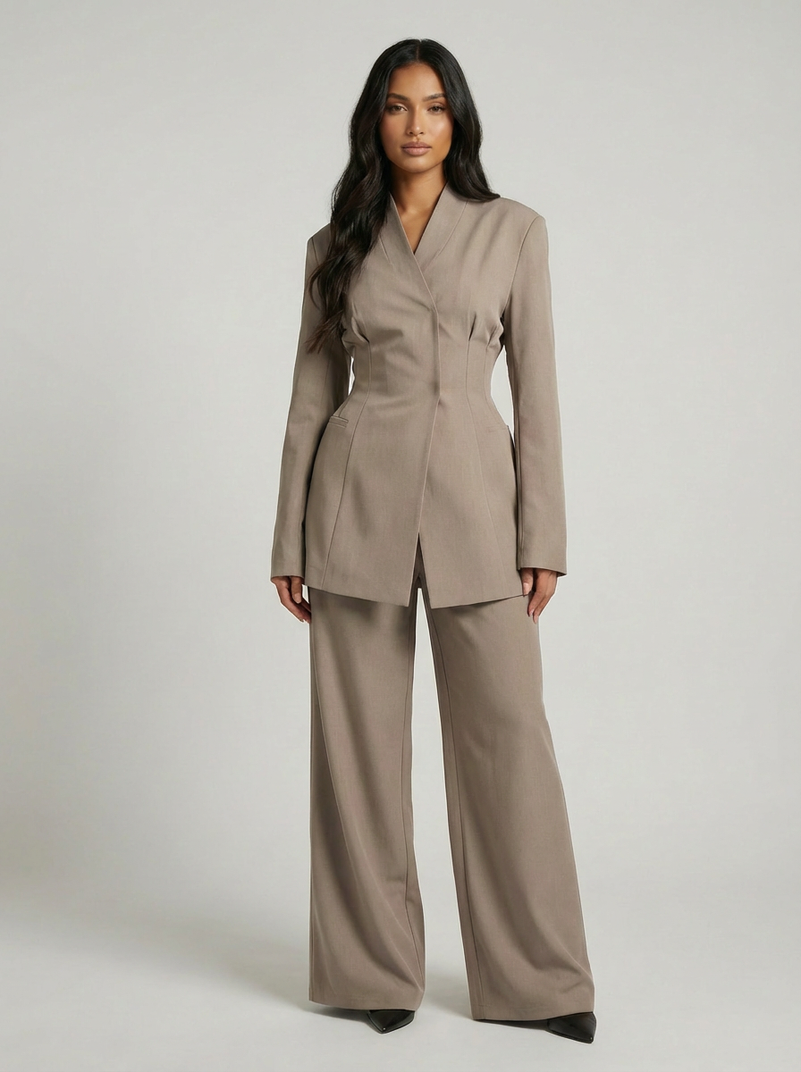 Structured Blazer &amp; Trouser Coord Set - BERBISH