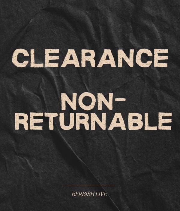 CLEARANCE STOCK SUMMER SALE CLAIM LIVE TIKTOK - BERBISH