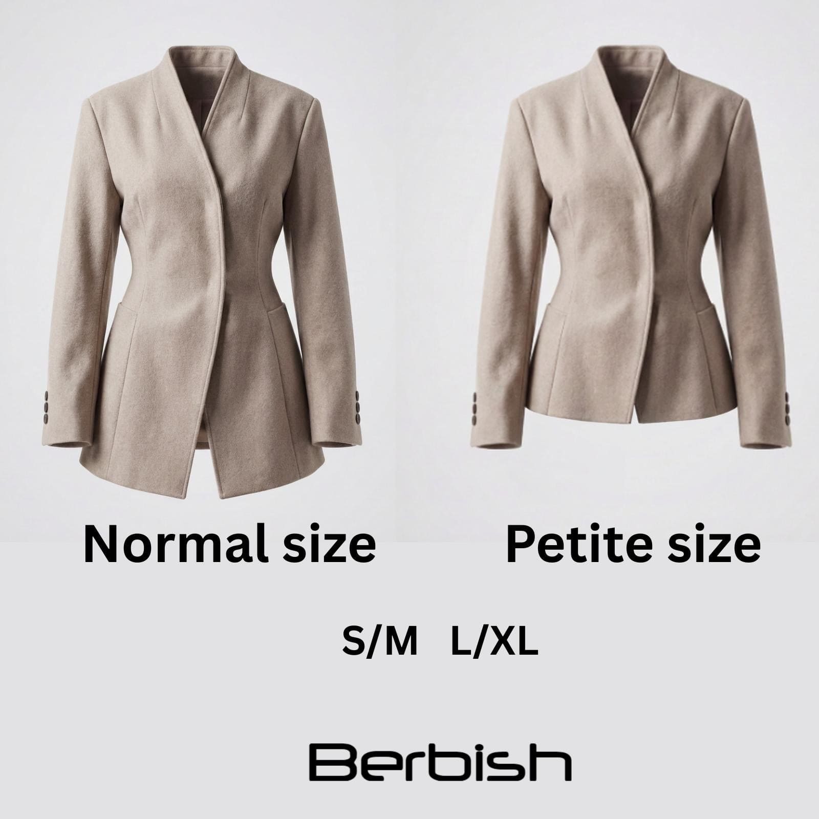 The Premium Thick BLAZER Coat BLACK - BERBISH