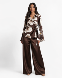 Floral Cross Tie Coord Set | Pashmina Edit - BERBISH